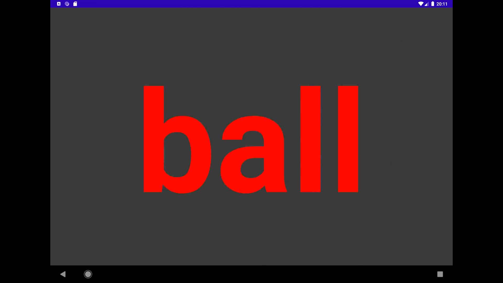 ball- teach infant to read